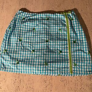 Lilly Pulitzer Gingham GolfSkort for the girl who loves ice cream Size 4